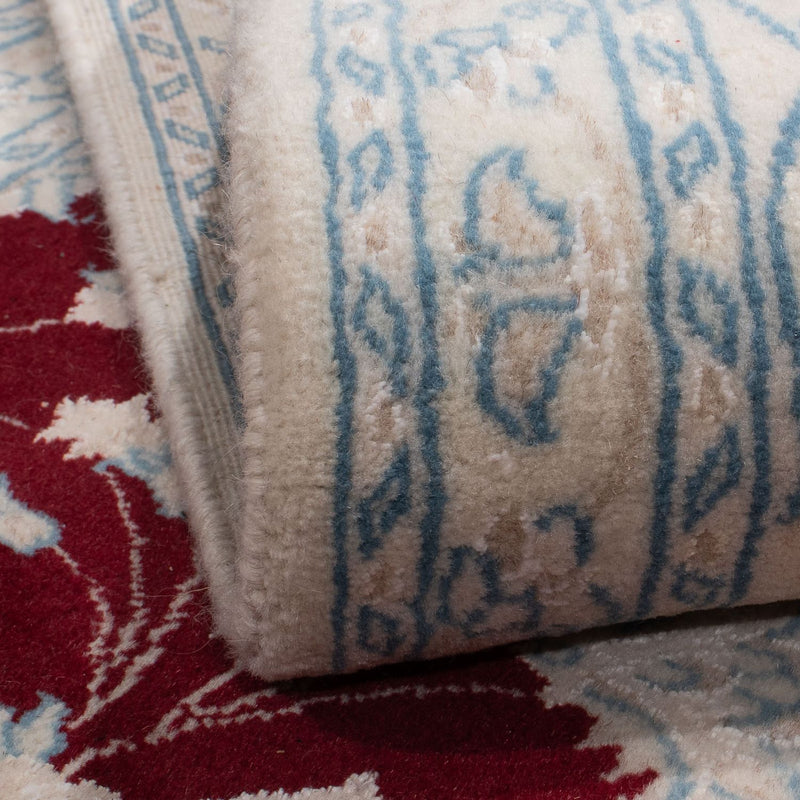 Dywan perski - Nain - 288 x 200 cm - ciemna czerwień