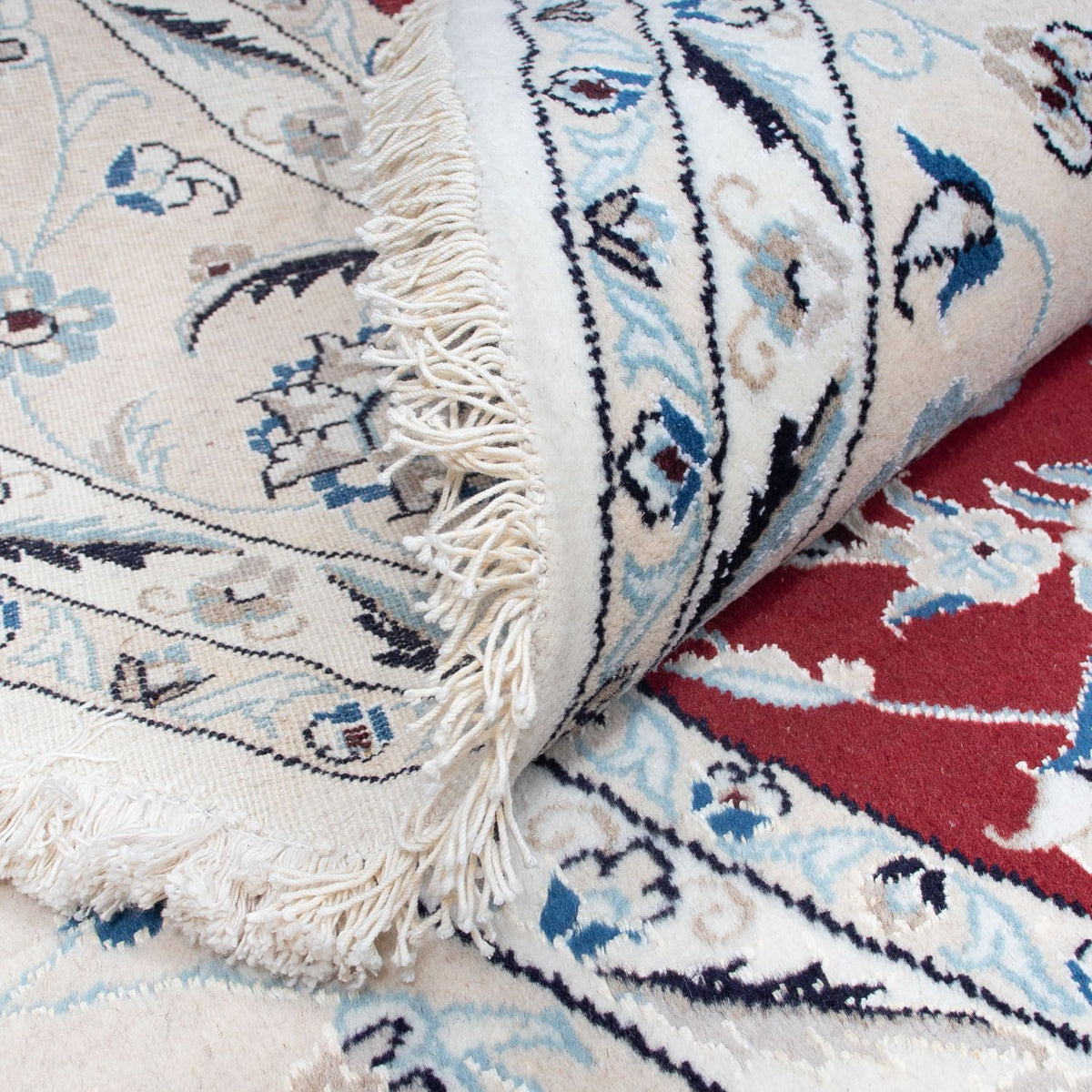 Dywan perski - Nain okrągły  - 250 x 250 cm - ciemna czerwień