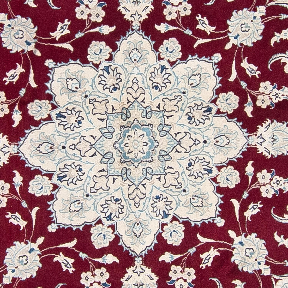 Dywan perski - Nain okrągły  - 240 x 240 cm - ciemna czerwień