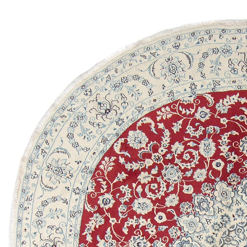 Dywan perski - Nain okrągły  - 300 x 300 cm - czerwony