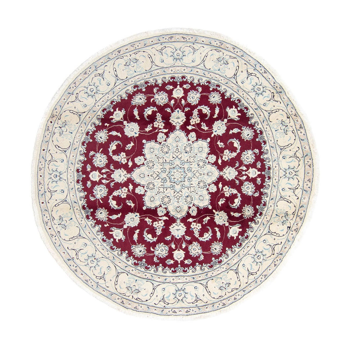 Dywan perski - Nain - Królewski - 250 x 250 cm - ciemna czerwień