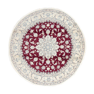 Dywan perski - Nain - Królewski - 250 x 250 cm - ciemna czerwień