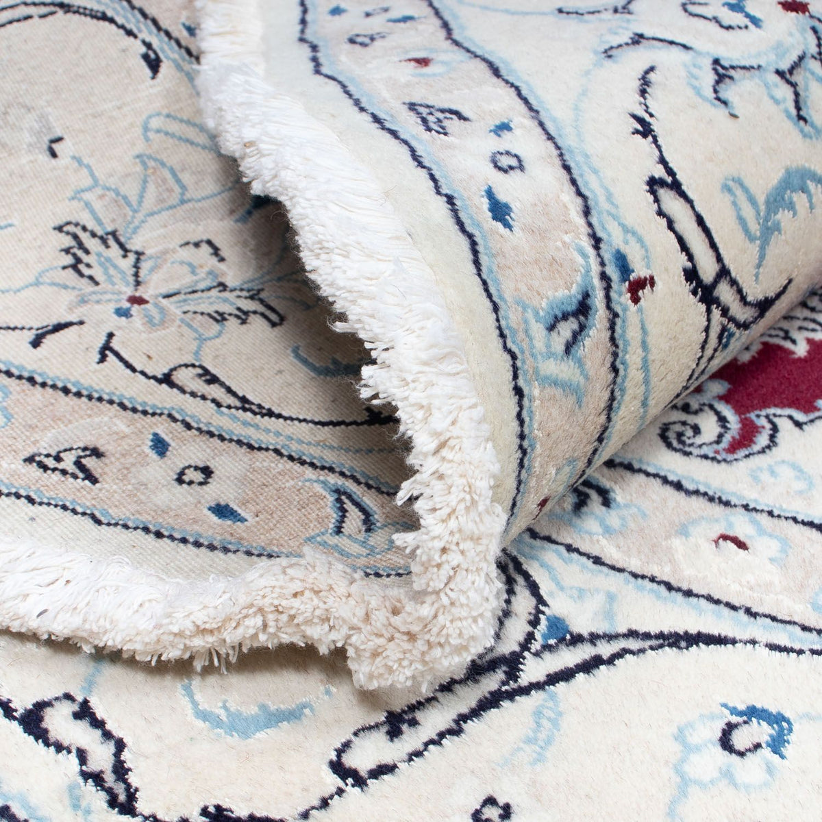 Dywan perski - Nain - Królewski - 250 x 250 cm - ciemna czerwień