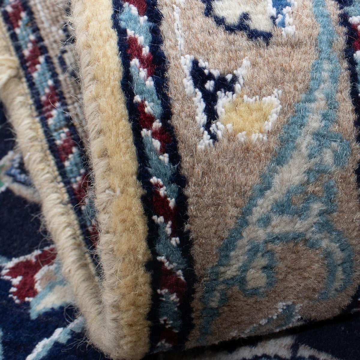 Dywan perski - Nain - 137 x 83 cm - ciemnoniebieski