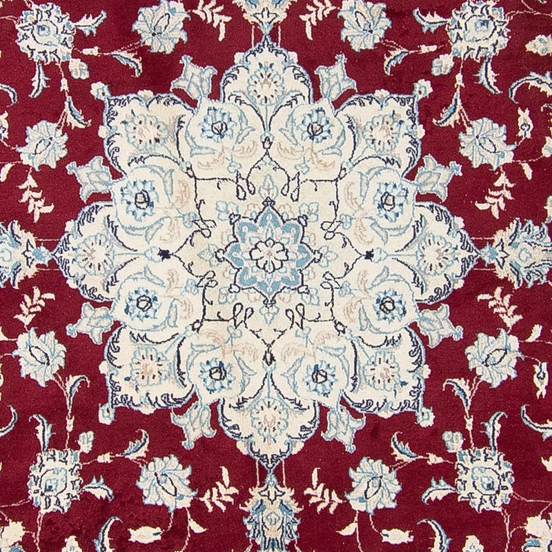 Dywan perski - Nain okrągły  - 290 x 290 cm - ciemna czerwień