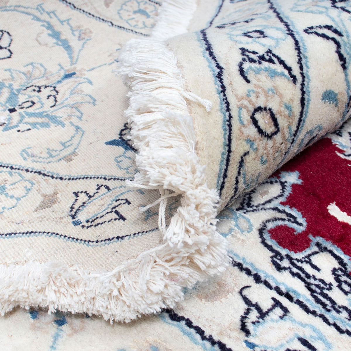 Dywan perski - Nain okrągły  - 290 x 290 cm - ciemna czerwień