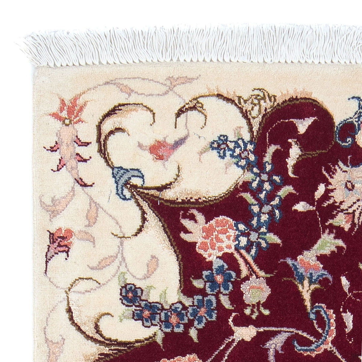 Dywan perski - Tabriz - Królewski - 90 x 60 cm - ciemna czerwień