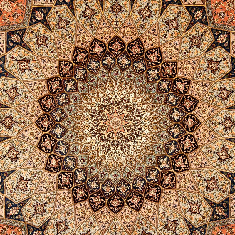 Dywan perski - Tabriz - Królewski - 363 x 254 cm - wielokolorowy
