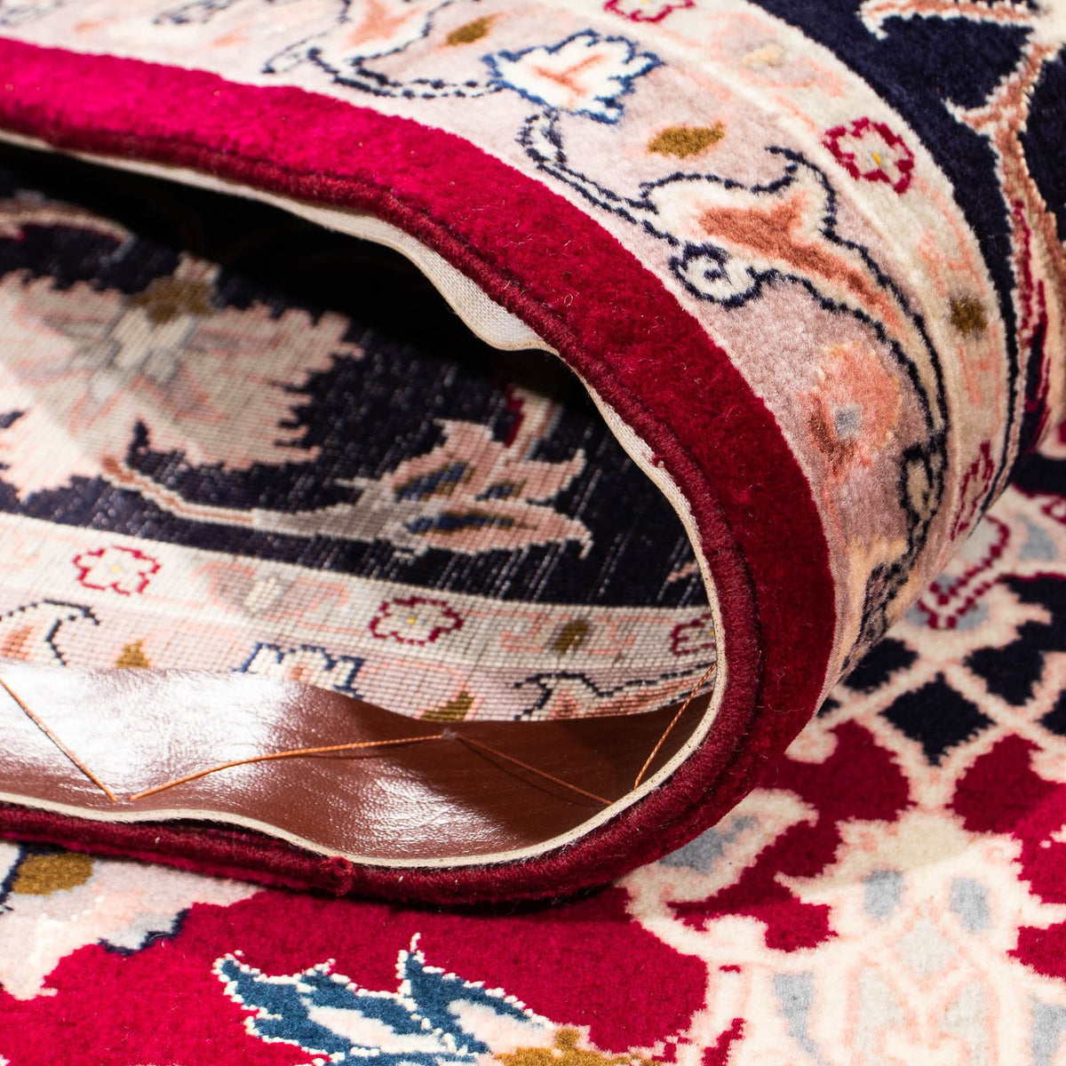 Dywan perski - Tabriz - Królewski - 236 x 178 cm - ciemna czerwień