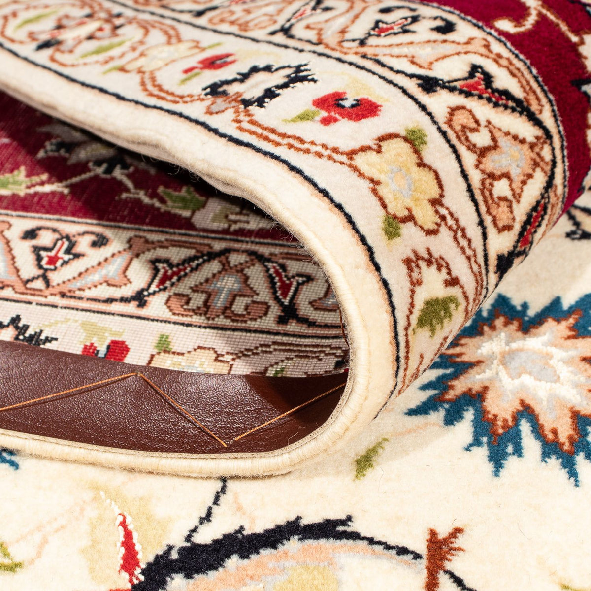 Dywan perski - Tabriz - Królewski kwadratowy  - 258 x 252 cm - beżowy