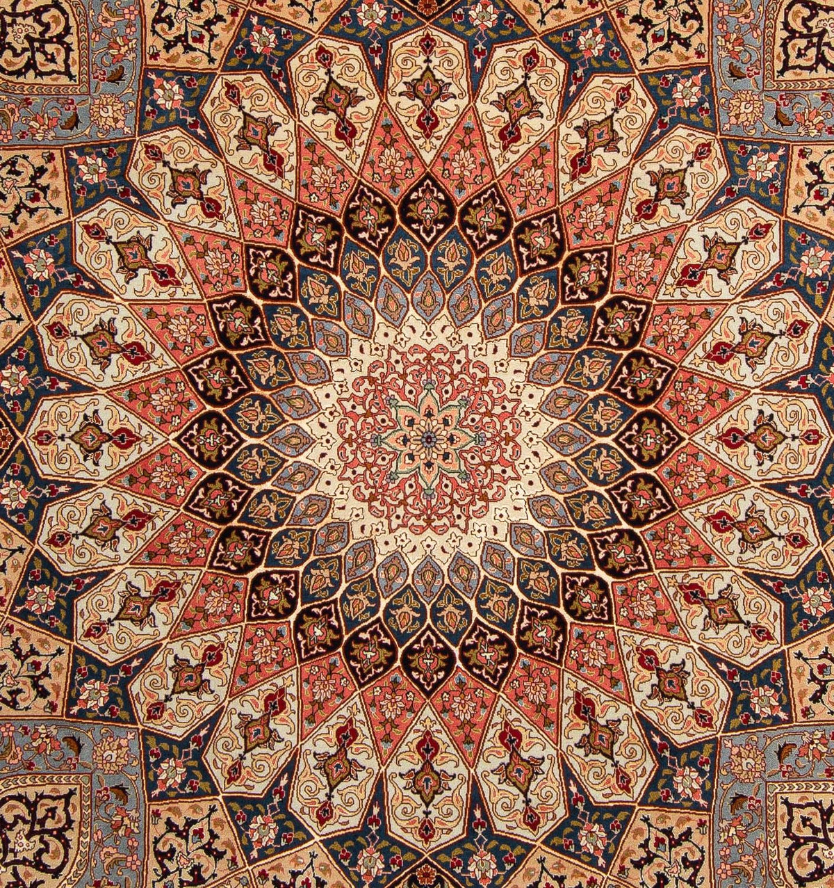 Dywan perski - Tabriz - Królewski - 258 x 205 cm - jasnobrązowy