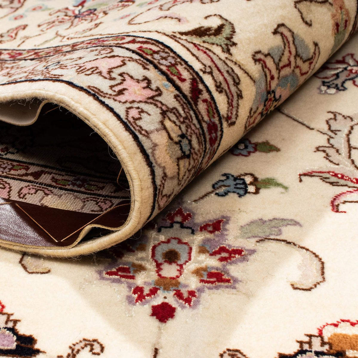 Dywan perski - Tabriz - Królewski - 303 x 206 cm - beżowy