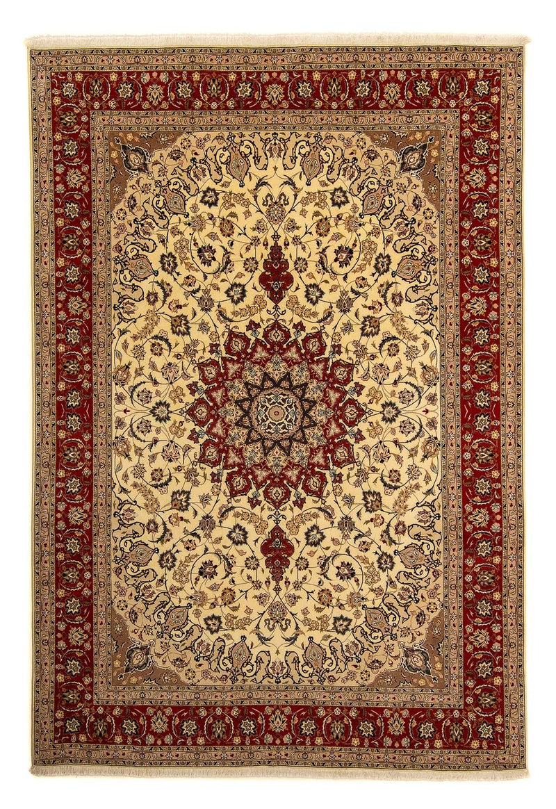 Dywan perski - Tabriz - Królewski - 355 x 253 cm - beżowy