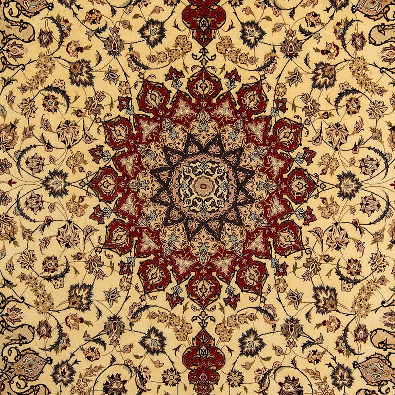 Dywan perski - Tabriz - Królewski - 355 x 253 cm - beżowy