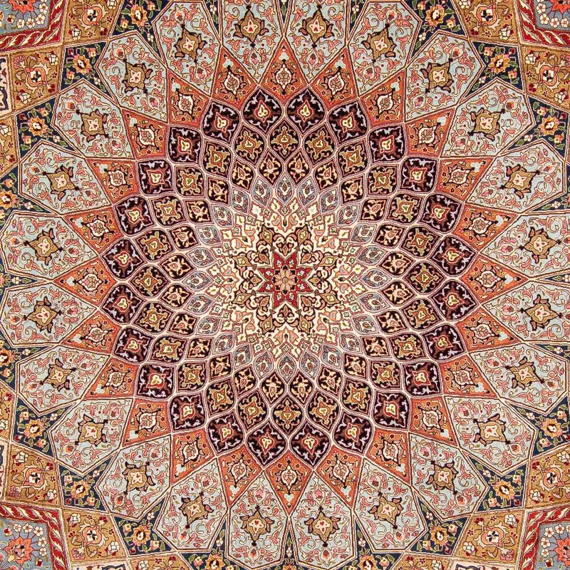 Dywan perski - Tabriz - Królewski - 402 x 300 cm - wielokolorowy