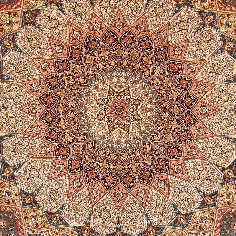 Dywan perski - Tabriz - Królewski - 398 x 298 cm - wielokolorowy