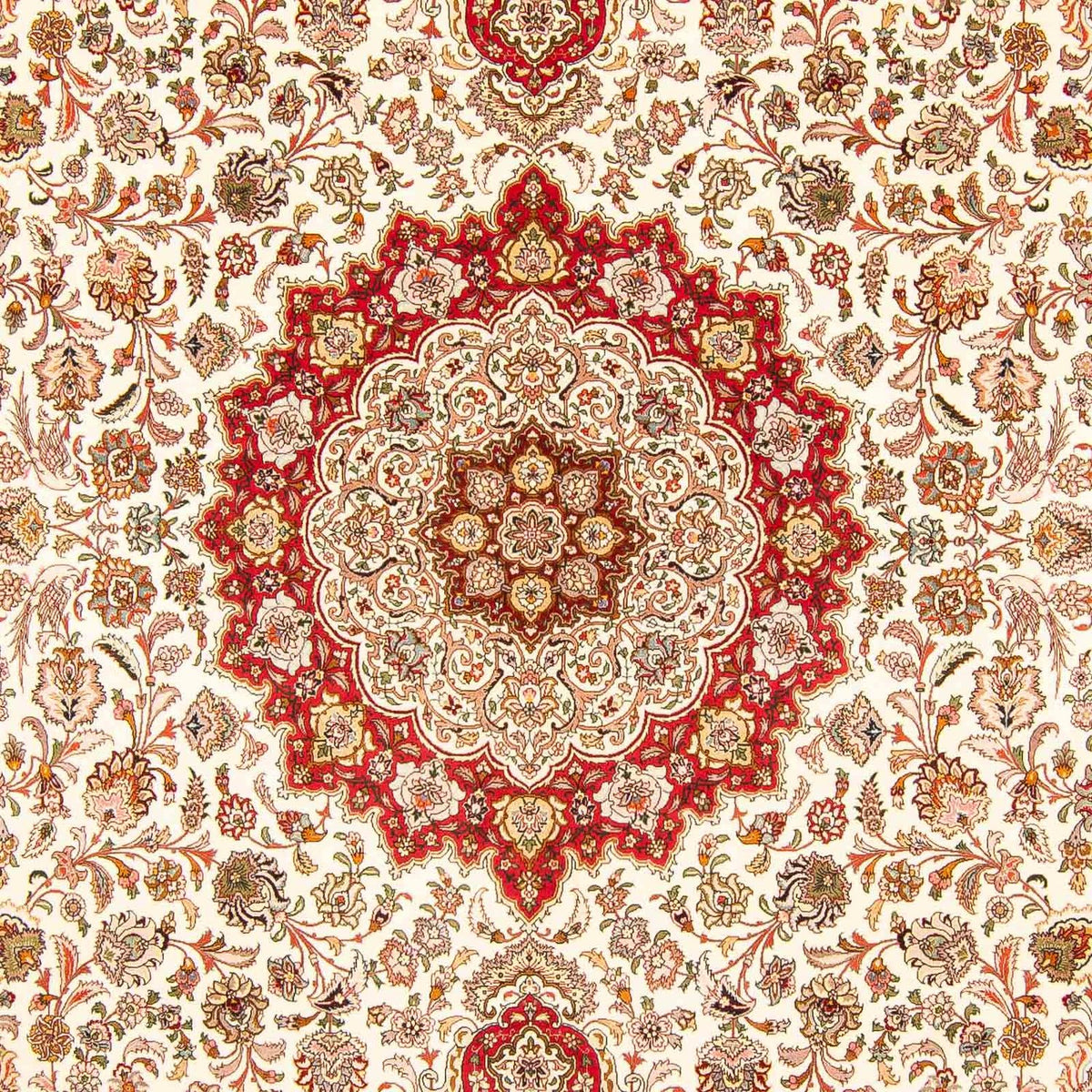 Dywan perski - Tabriz - Królewski - 411 x 303 cm - czerwony