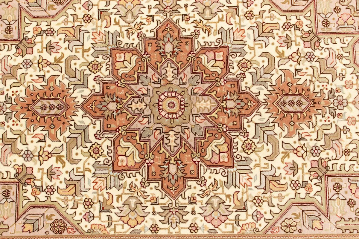 Dywan perski - Tabriz - Królewski - 156 x 102 cm - beżowy