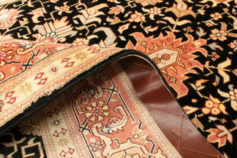 Dywan perski - Tabriz - Królewski - 152 x 101 cm - czarny
