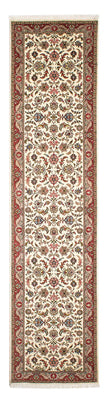 Biegacz Dywan perski - Tabriz - Królewski - 298 x 72 cm - beżowy
