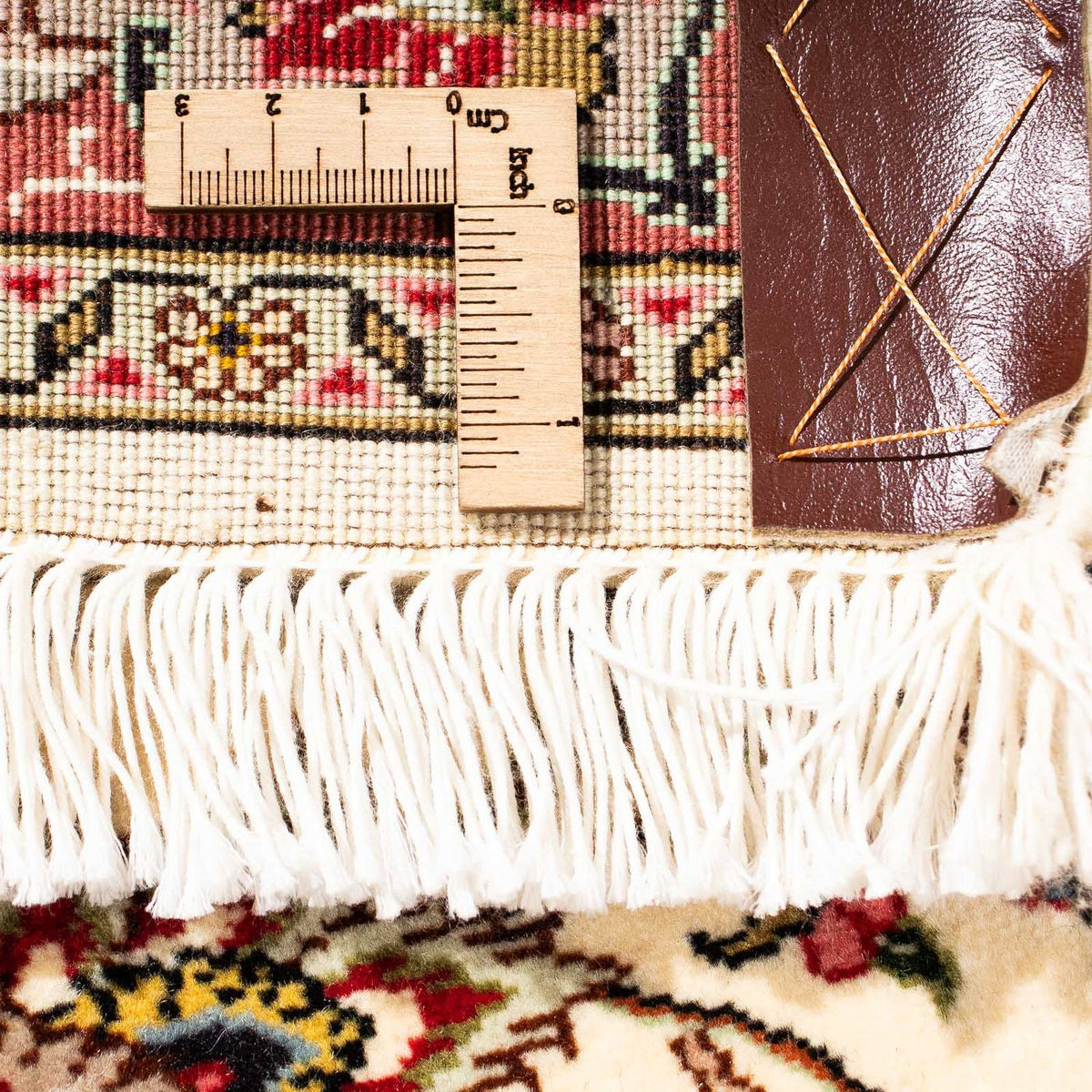 Biegacz Dywan perski - Tabriz - Królewski - 298 x 72 cm - beżowy