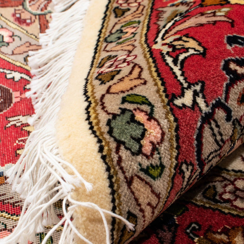 Dywan perski - Tabriz - Królewski okrągły  - 148 x 148 cm - beżowy