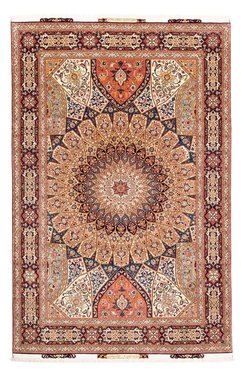 Dywan perski - Tabriz - Królewski - 301 x 200 cm - wielokolorowy