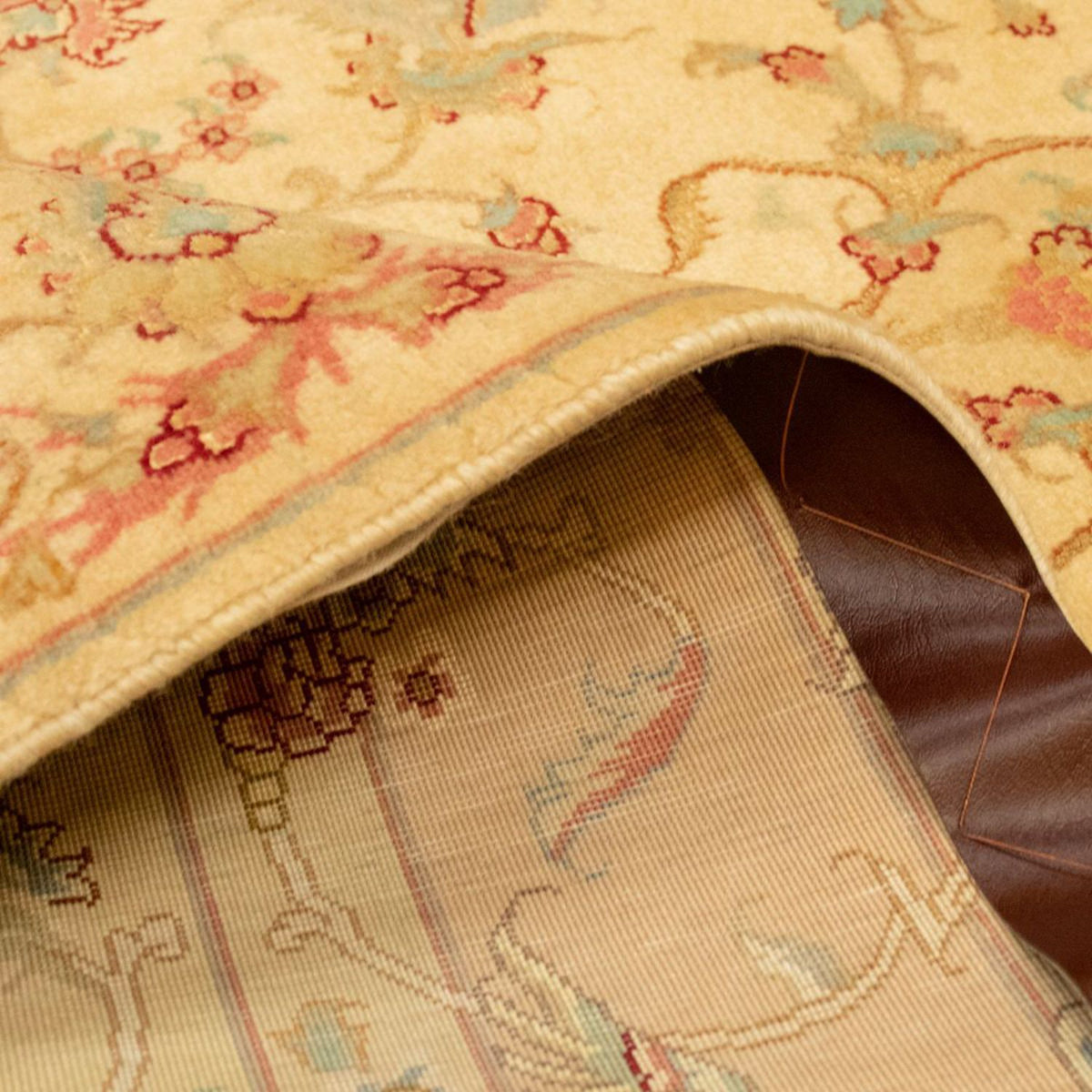 Dywan perski - Tabriz - Królewski - 161 x 98 cm - beżowy