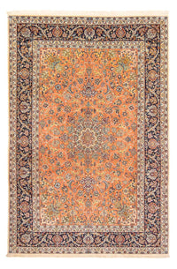 Dywan perski - Isfahan - Premium - 302 x 202 cm - brązowy