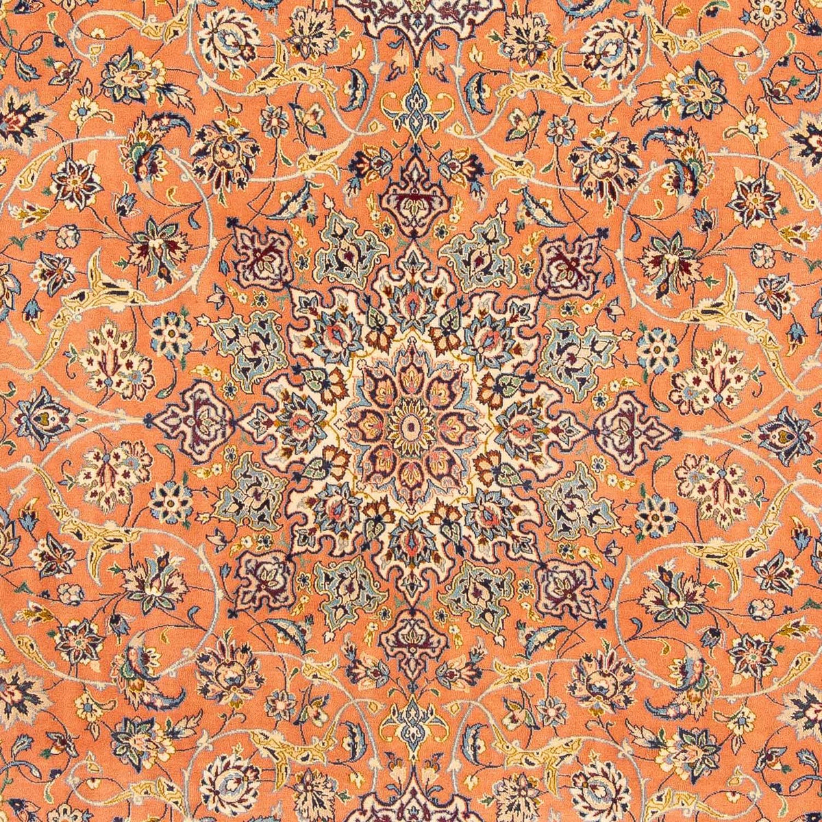 Dywan perski - Isfahan - Premium - 302 x 202 cm - brązowy