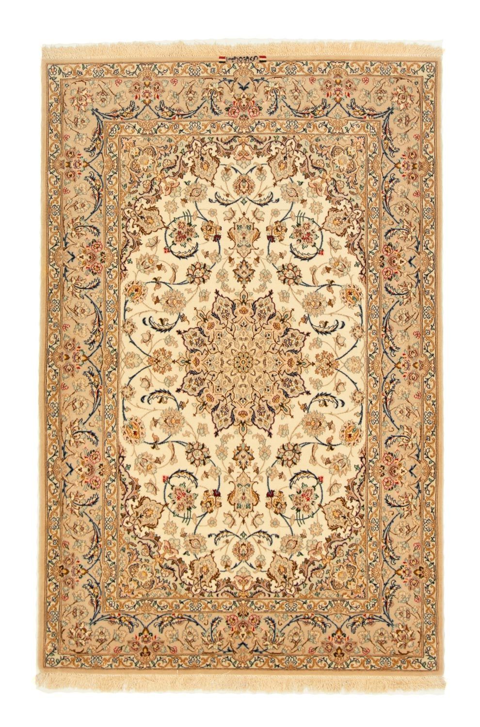 Dywan perski - Isfahan - Premium - 164 x 108 cm - beżowy