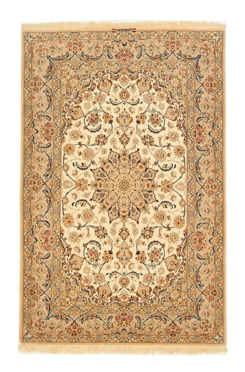 Dywan perski - Isfahan - Premium - 164 x 108 cm - beżowy
