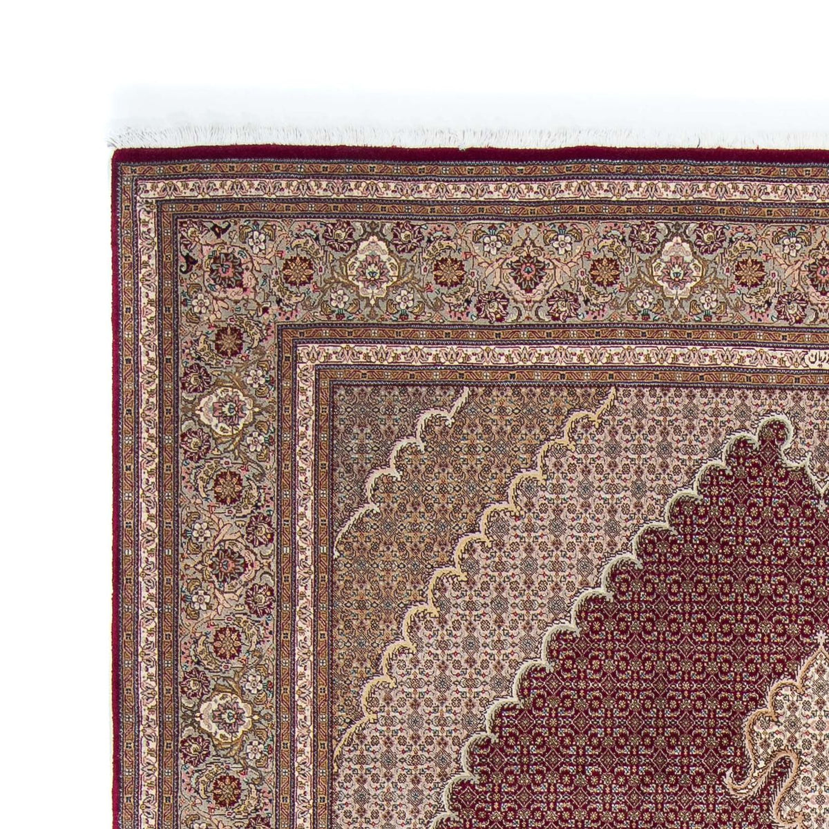 Dywan perski - Tabriz - 305 x 202 cm - ciemna czerwień