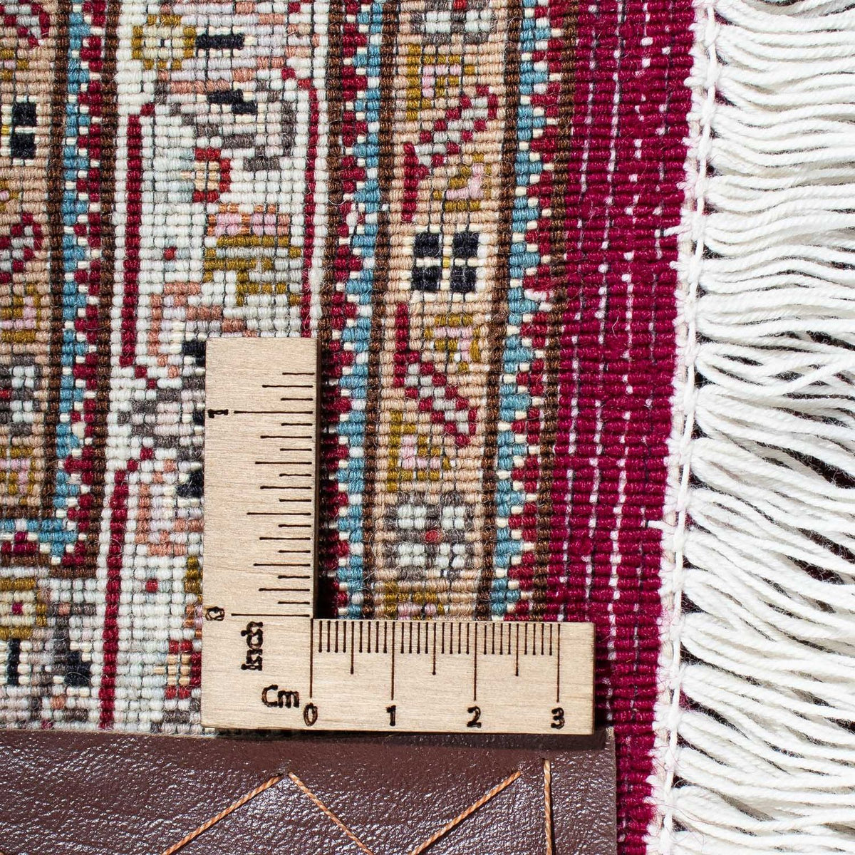 Dywan perski - Tabriz - 305 x 202 cm - ciemna czerwień