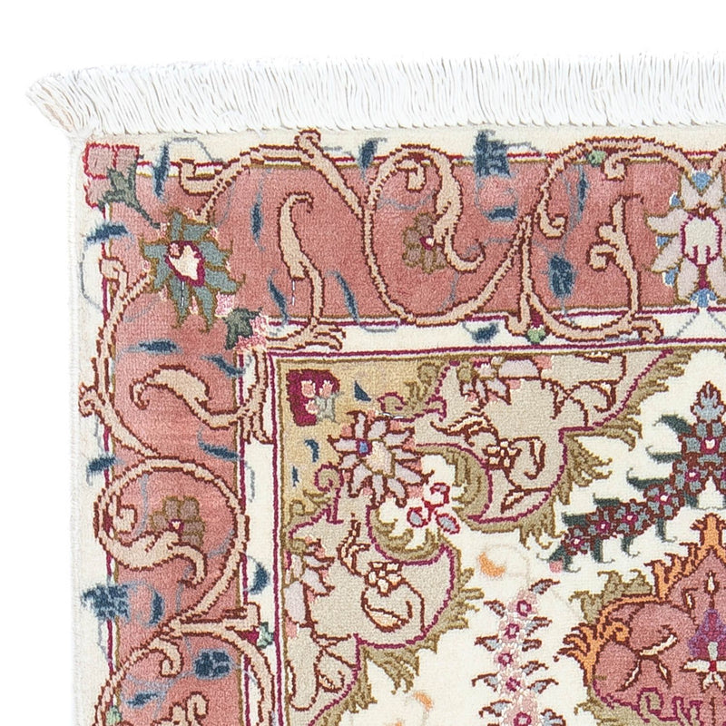 Dywan perski - Tabriz - Królewski - 88 x 60 cm - beżowy