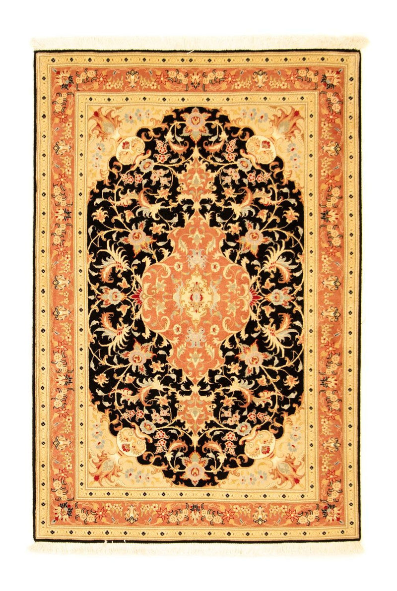 Dywan perski - Tabriz - Królewski - 150 x 101 cm - czarny