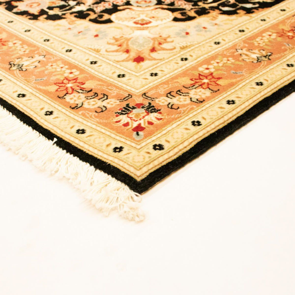 Dywan perski - Tabriz - Królewski - 150 x 101 cm - czarny