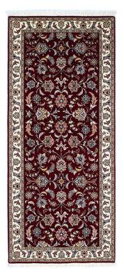 Biegacz Dywan perski - Tabriz - Królewski - 205 x 88 cm - ciemna czerwień