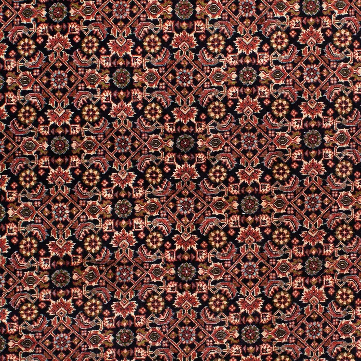 Dywan perski - Bijar - 209 x 140 cm - ciemnoniebieski