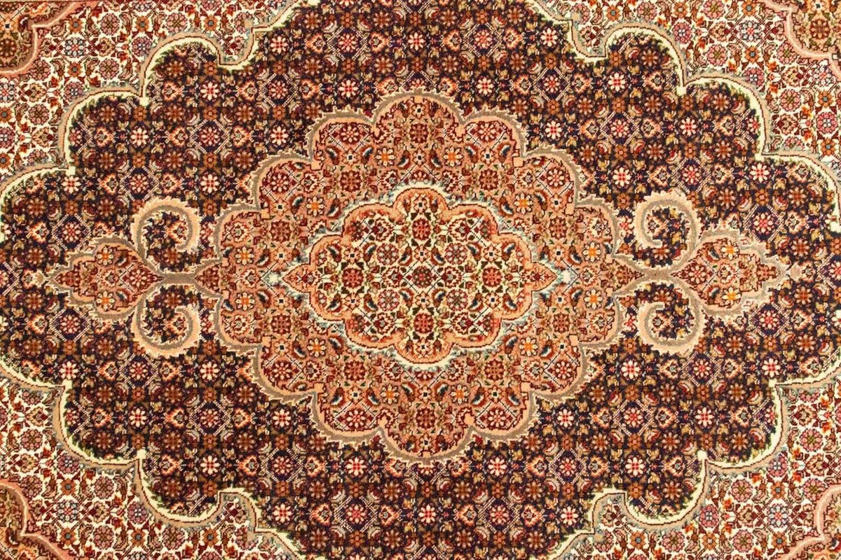 Dywan perski - Tabriz - Królewski - 145 x 101 cm - czarny