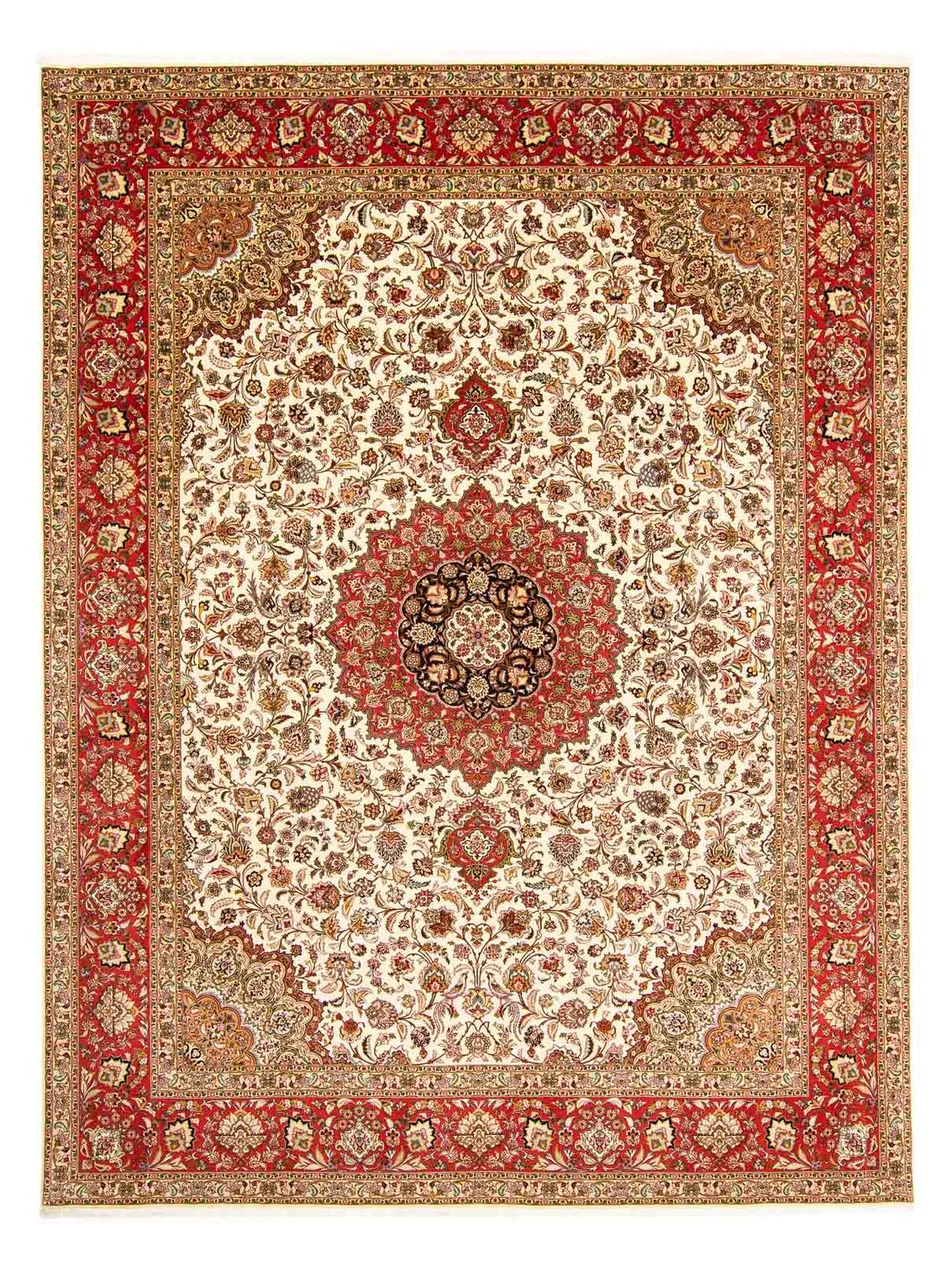 Dywan perski - Tabriz - Królewski - 394 x 305 cm - czerwony