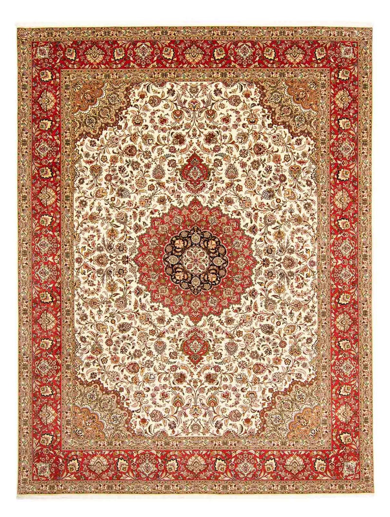 Dywan perski - Tabriz - Królewski - 394 x 305 cm - czerwony