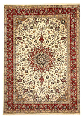 Dywan perski - Tabriz - Królewski - 340 x 255 cm - beżowy