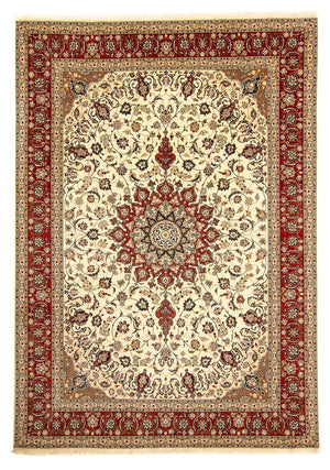 Dywan perski - Tabriz - Królewski - 340 x 255 cm - beżowy