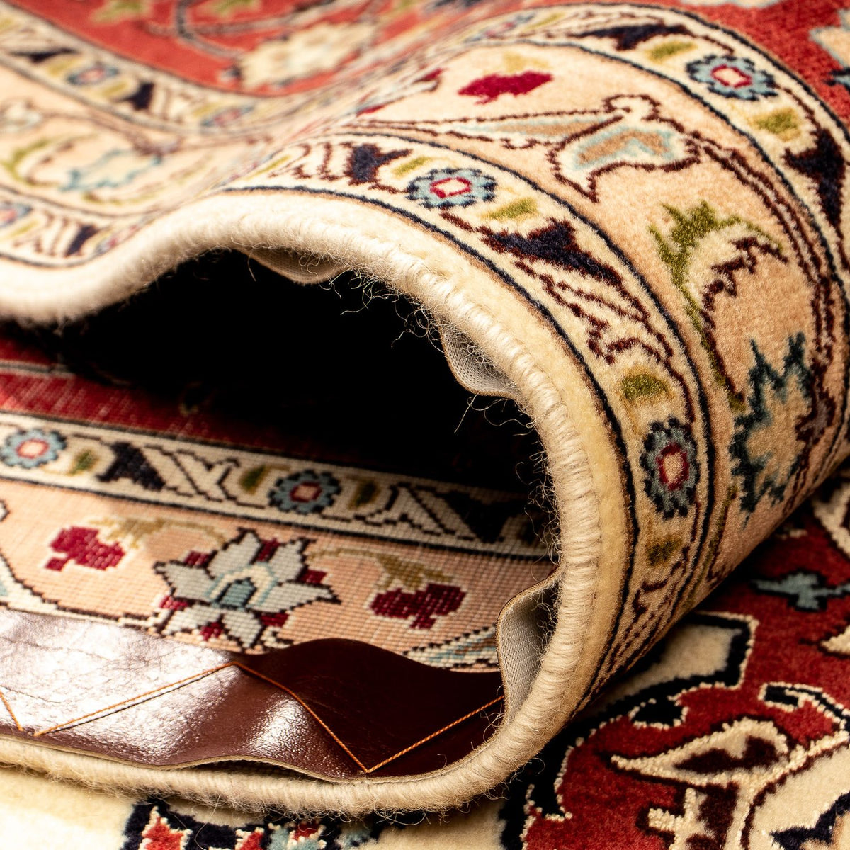 Dywan perski - Tabriz - Królewski - 340 x 255 cm - beżowy