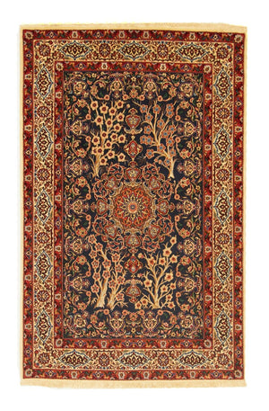 Dywan perski - Isfahan - Premium - 155 x 103 cm - czarny