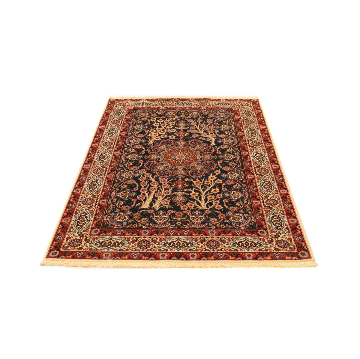 Dywan perski - Isfahan - Premium - 155 x 103 cm - czarny