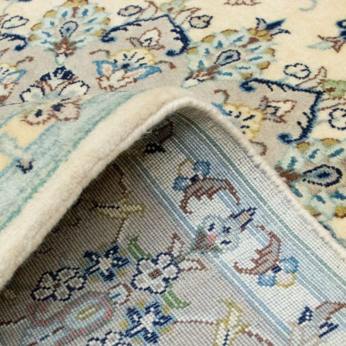 Dywan perski - Keshan - 210 x 137 cm - beżowy