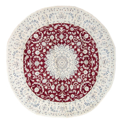 Dywan perski - Nain okrągły  - 300 x 300 cm - ciemna czerwień