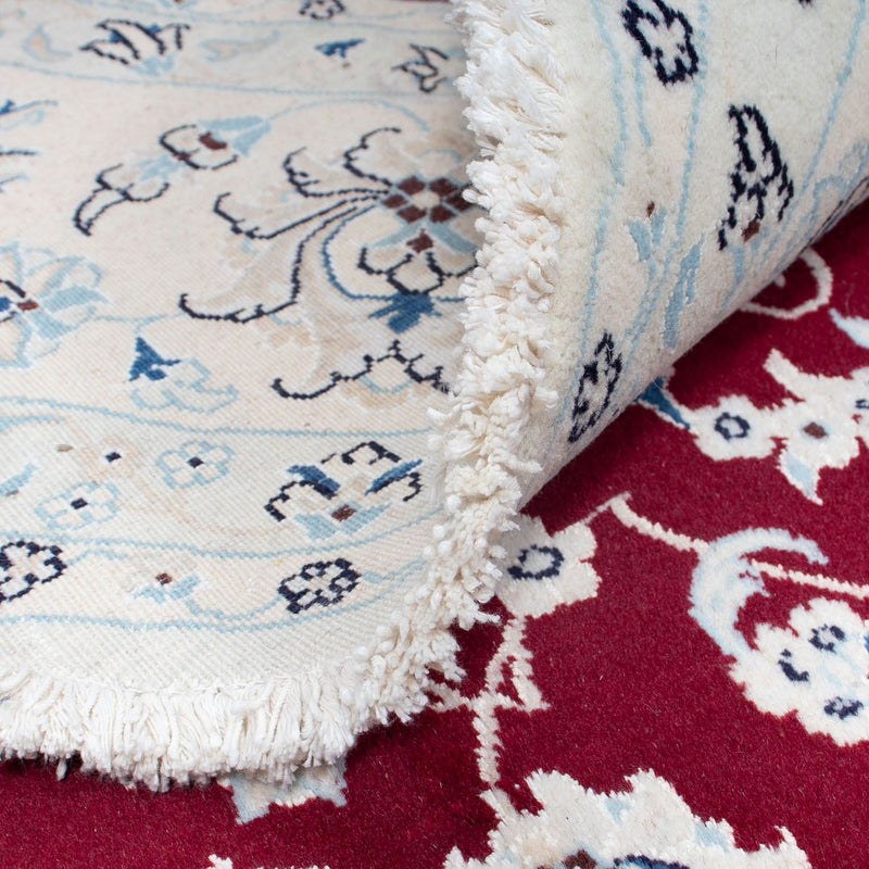 Dywan perski - Nain okrągły  - 300 x 300 cm - ciemna czerwień